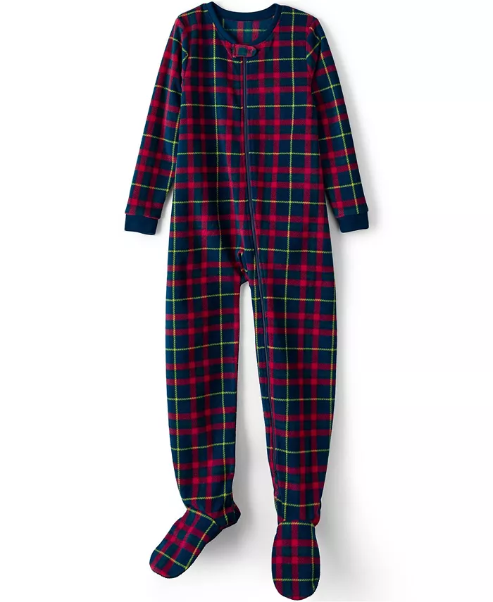 Пижама-комбинезон для девочек с ножками из флиса Lands' End, красный
Пижама-комбинезон для девочек с ножками из флиса Lands' End, красный