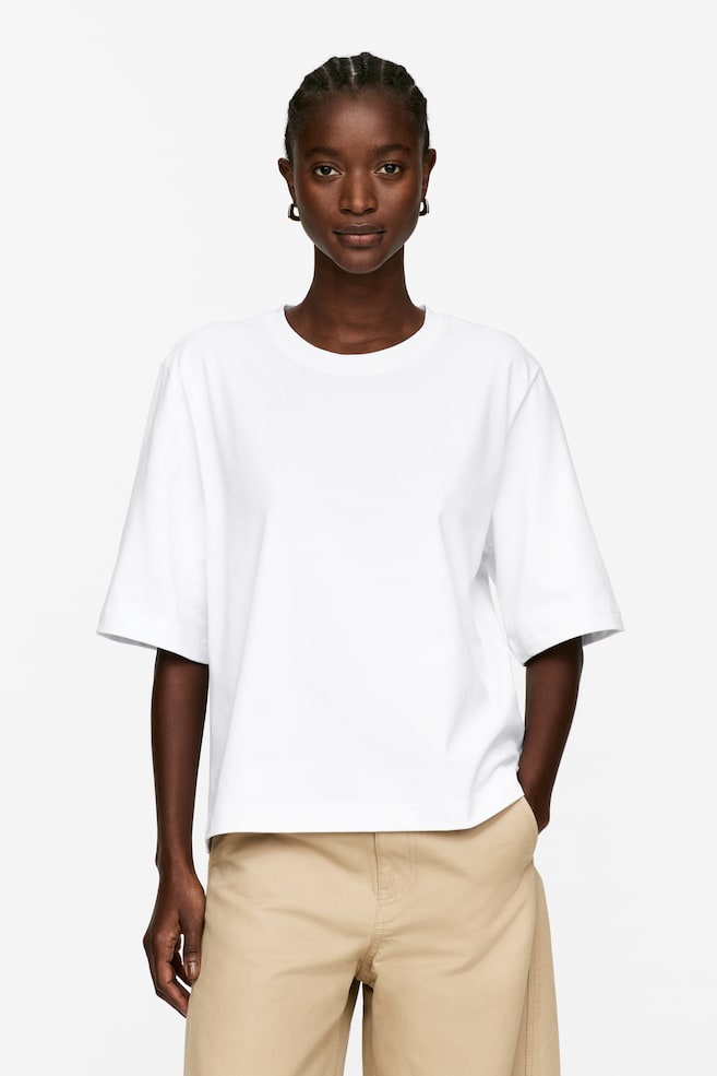 Футболка Alba heavy Arket, белый 
Футболка Alba heavy Arket, белый