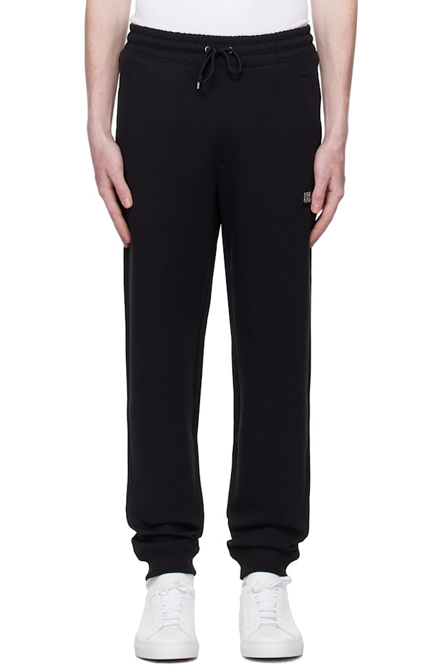 Хлопковые спортивные брюки с логотипом Stacked Hugo, черный
Хлопковые спортивные брюки с логотипом Stacked Hugo, черный