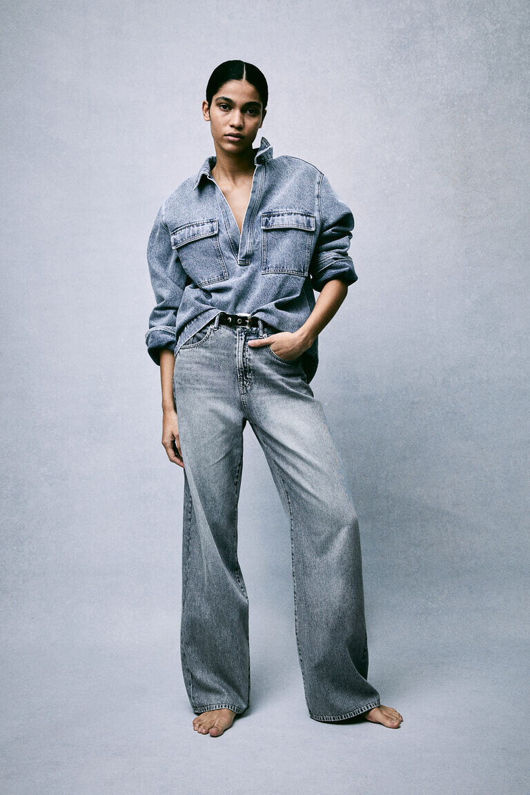 Мягкие прямые джинсы стандартного кроя с перьями H&M, синий
Мягкие прямые джинсы стандартного кроя с перьями H&M, синий