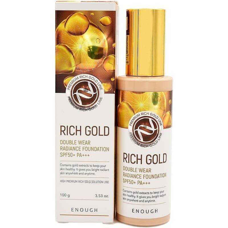 Enough, Тональный крем для лица Rich Gold Double Wear Radiance Foundation 100г SPF50+, 23 темно-бежевый, 100мл
Enough, Тональный крем для лица Rich Gold Double Wear Radiance Foundation 100г SPF50+, 23 темно-бежевый, 100мл