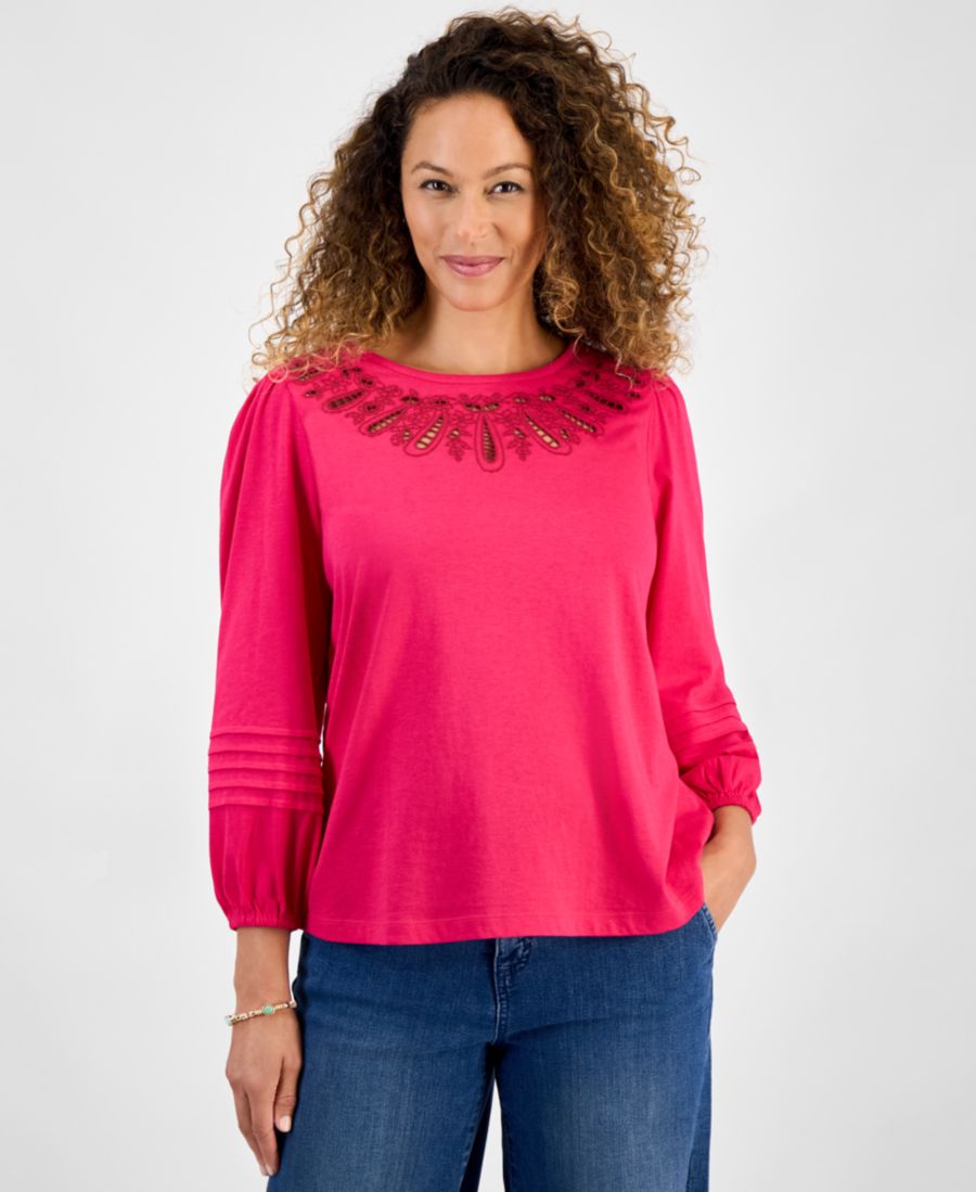 Топ Petite Broderie Anglaise, эксклюзивно для Macy's Style & Co, Berry Bloom
Топ Petite Broderie Anglaise, эксклюзивно для Macy's Style & Co, Berry Bloom