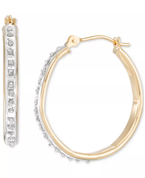 Серьги-Кольца круглой кованой формы с бриллиантовым акцентом из 10-каратного желтого золота Macy'S, gold
Серьги-Кольца круглой кованой формы с бриллиантовым акцентом из 10-каратного желтого золота Macy'S, gold