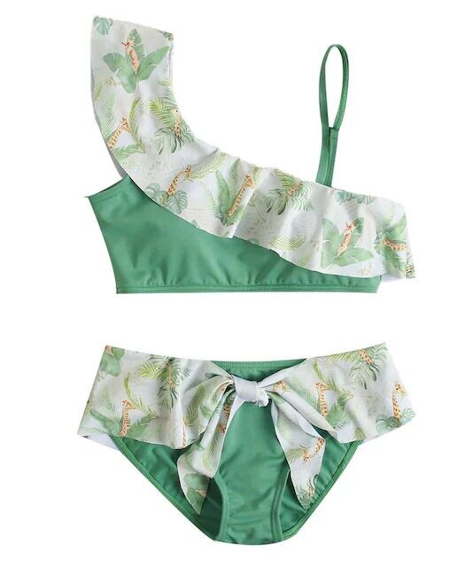 Зелёное асимметричное девичье бикини с принтом Dadati, зеленый
Зелёное асимметричное девичье бикини с принтом Dadati, зеленый