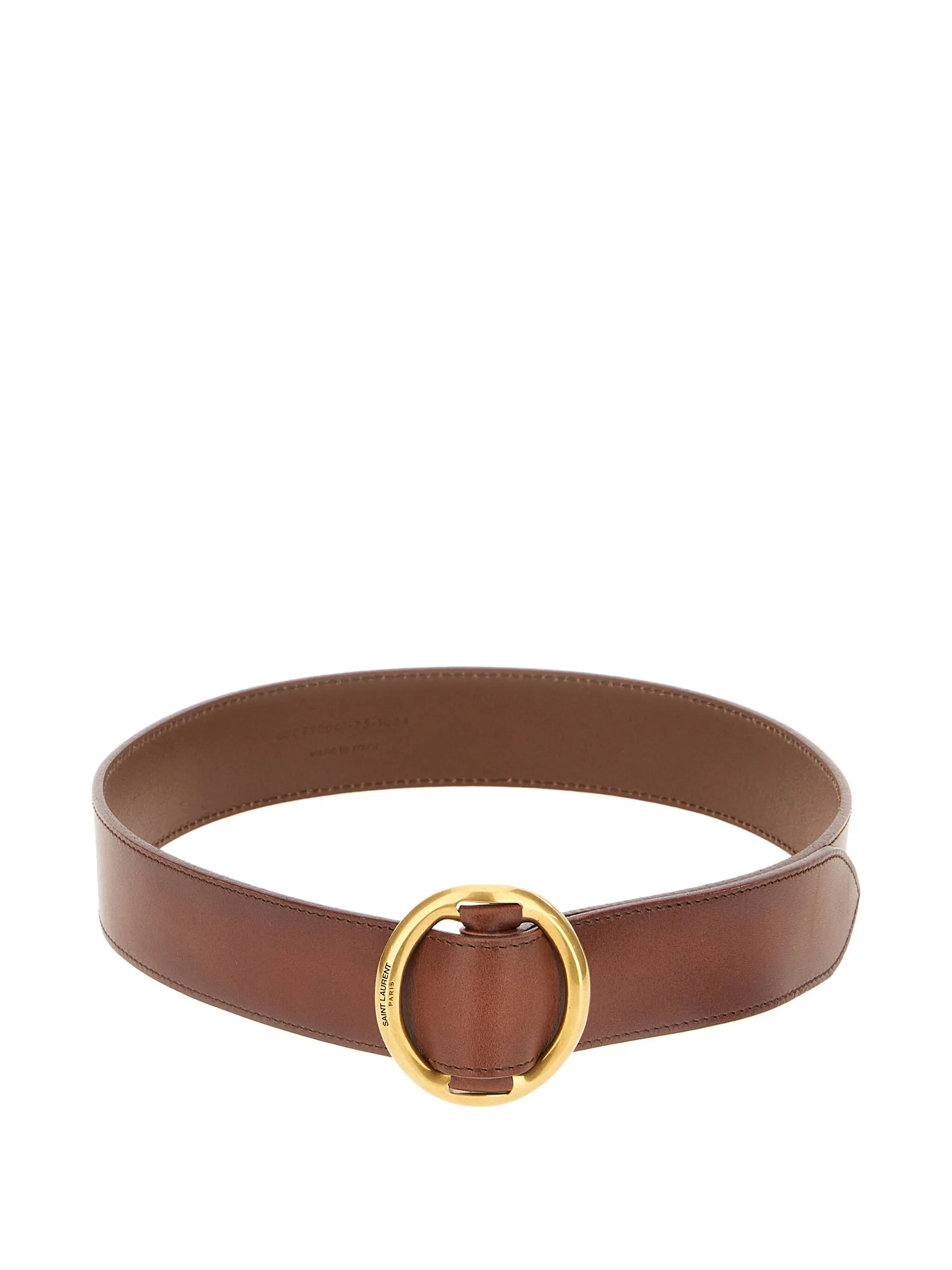 Ремень с пряжкой Saint Laurent, коричневый
Ремень с пряжкой Saint Laurent, коричневый