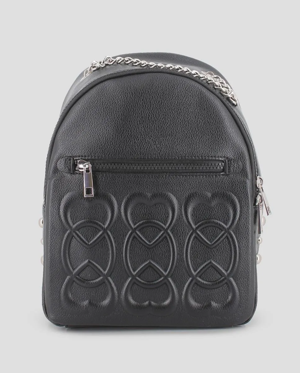 Женский рюкзак с сердечками и ручкой-цепочкой Blogger, черный
Женский рюкзак с сердечками и ручкой-цепочкой Blogger, черный