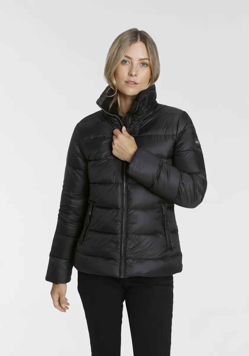 Пуховик Polarino, без капюшона, внешний материал водоотталкивающий, ветрозащитный и дышащий, черный
Пуховик Polarino, без капюшона, внешний материал водоотталкивающий, ветрозащитный и дышащий, черный