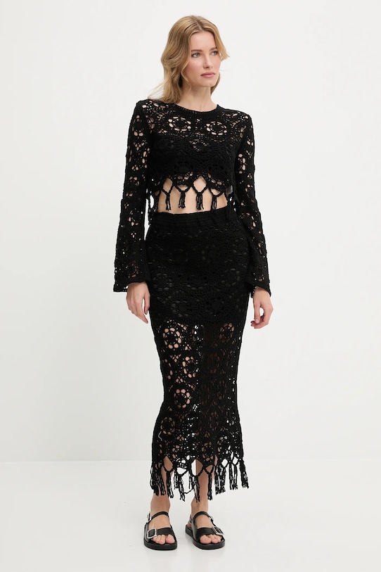 Блузка и юбка из хлопка Answear.Lab, черный 
Блузка и юбка из хлопка Answear.Lab, черный