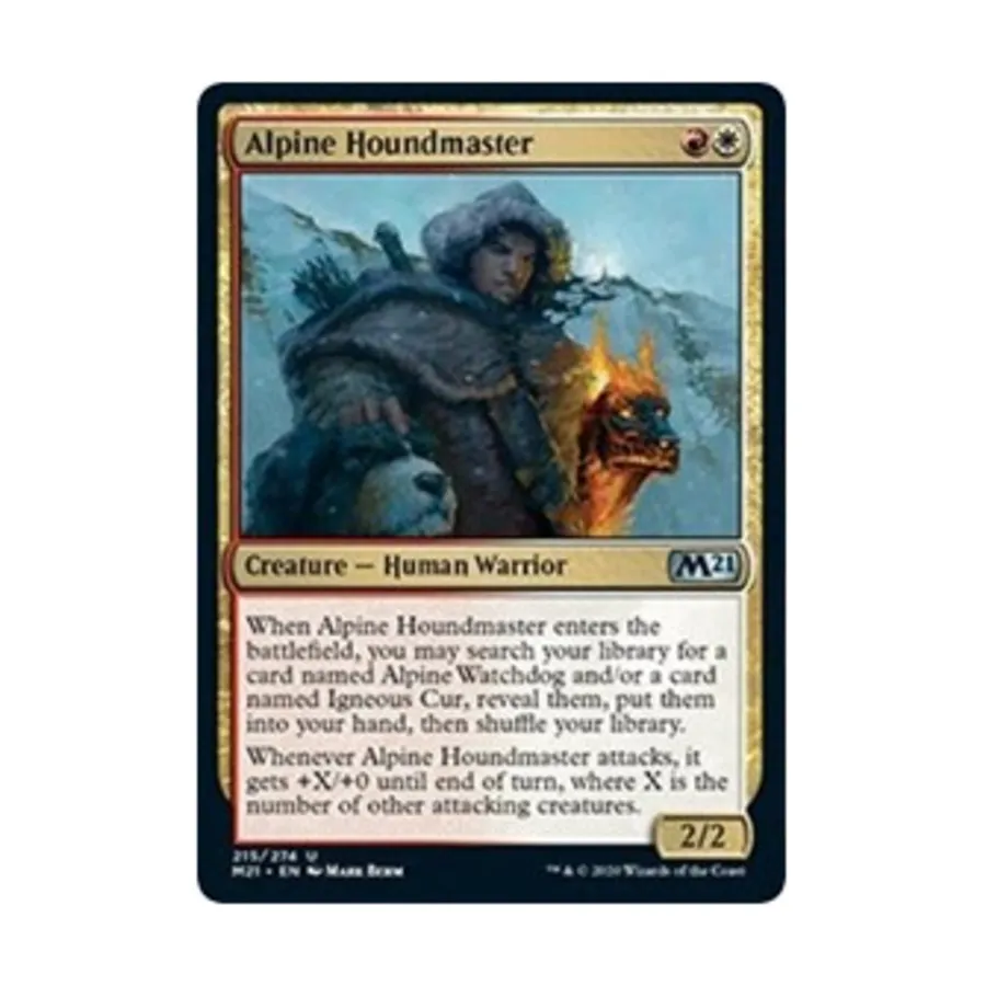 CCG Альпийский гончий повелитель (U), MTG - Core Set 2021 
CCG Альпийский гончий повелитель (U), MTG - Core Set 2021