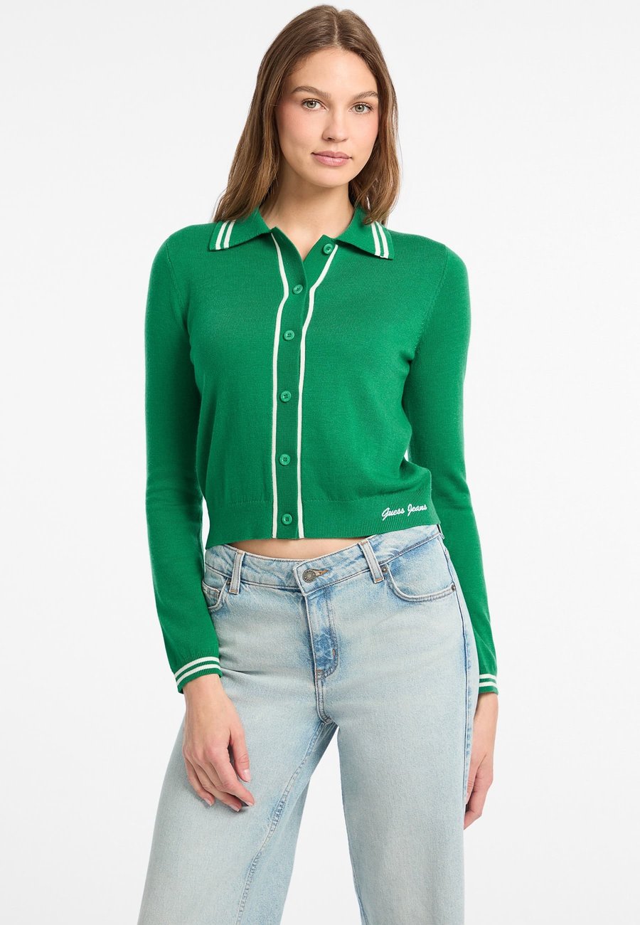 Кардиган Guess Jeans LOGOSTICKEREI, Grün/Green
Кардиган Guess Jeans LOGOSTICKEREI, Grün/Green