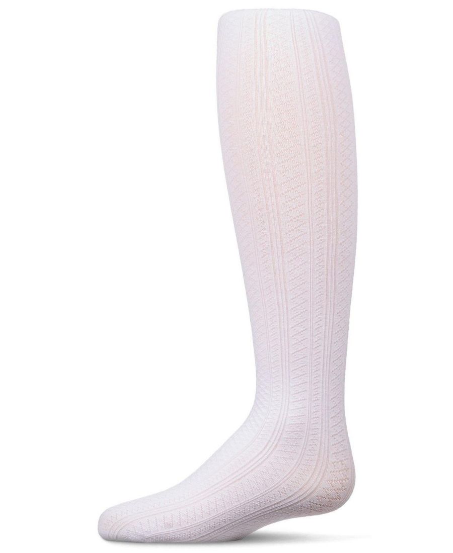 Детские колготки-свитер с ромбовидным узором и фактурной хлопковой отделкой MeMoi, White
Детские колготки-свитер с ромбовидным узором и фактурной хлопковой отделкой MeMoi, White