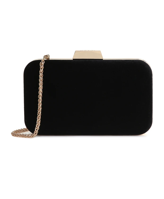 Вечерний клатч на золотой цепочке. Kazar, черный
Вечерний клатч на золотой цепочке. Kazar, черный