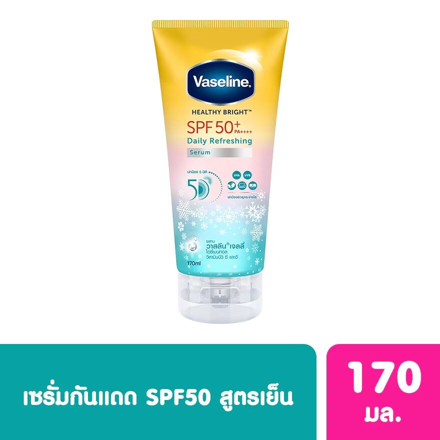Vaseline Healthy Bright Daily Sun Освежающая сыворотка SPF50+ PA++++ 170 мл, Blue
Vaseline Healthy Bright Daily Sun Освежающая сыворотка SPF50+ PA++++ 170 мл, Blue
