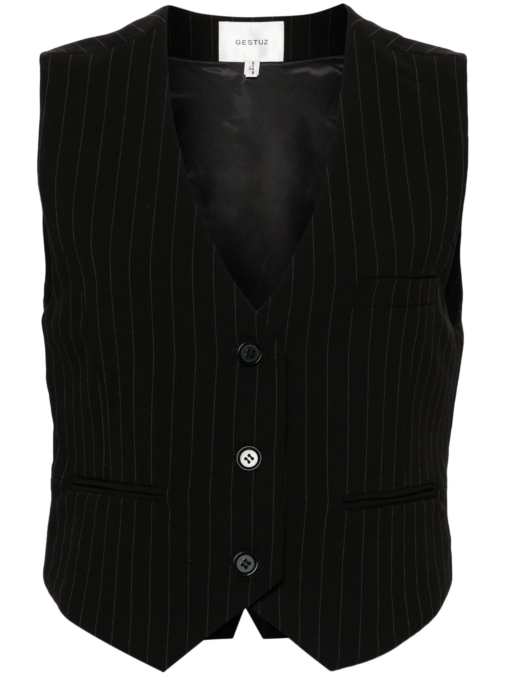 Жилет Joellegz в тонкую полоску Gestuz, черный
Жилет Joellegz в тонкую полоску Gestuz, черный