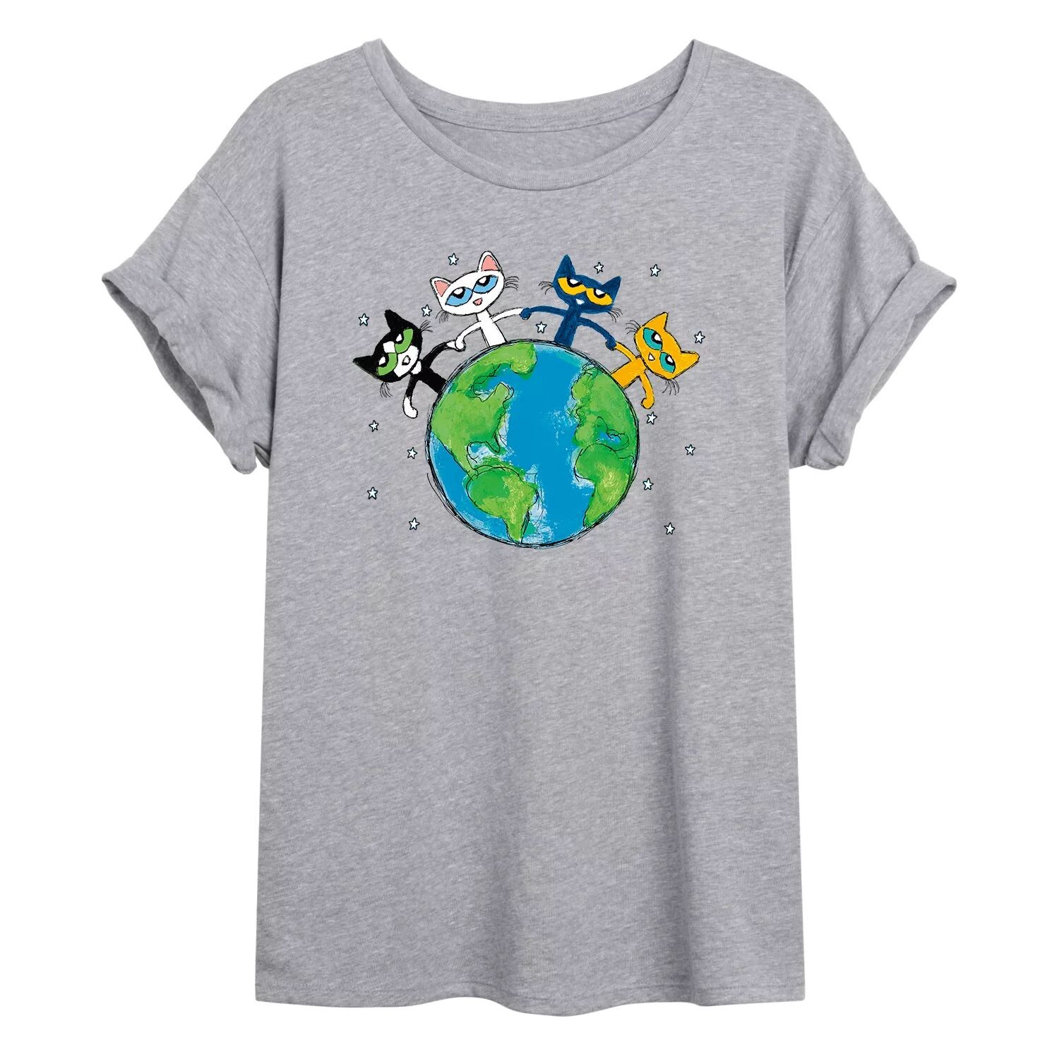 Детская футболка большого размера с рисунком Pete The Cat Earth Licensed Character 
Детская футболка большого размера с рисунком Pete The Cat Earth Licensed Character