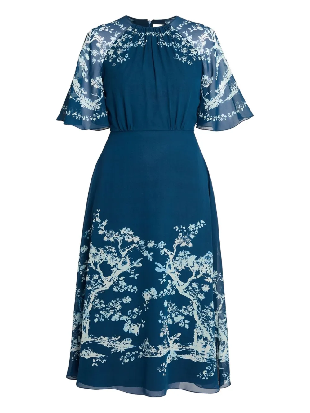 Платье миди с короткими рукавами и цветочным принтом ERDEM, синий
Платье миди с короткими рукавами и цветочным принтом ERDEM, синий