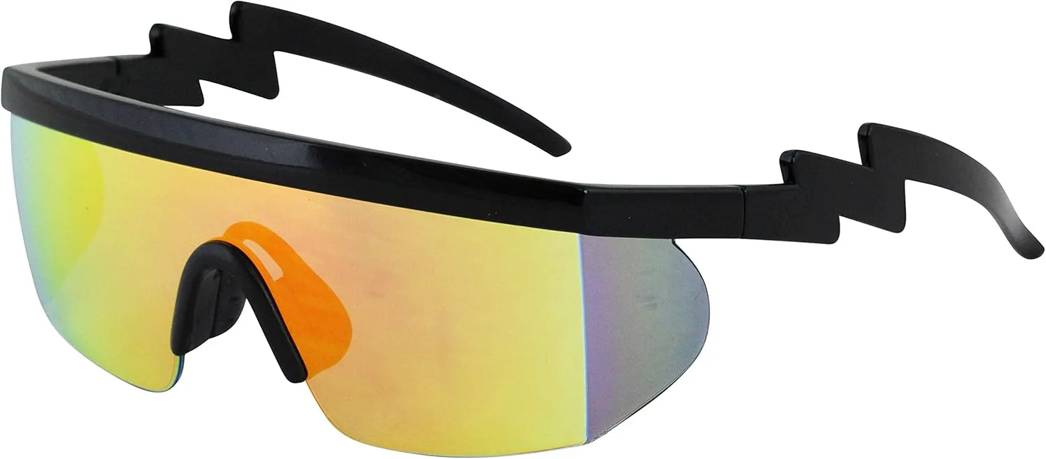 FLAWLESS EYEWEAR Полуободковые солнцезащитные очки в стиле ретро с радужными зеркальными линзами и зигзагообразным рисунком, 2 Pack: Rainbowgreen and Blackorange
FLAWLESS EYEWEAR Полуободковые солнцезащитные очки в стиле ретро с радужными зеркальными линзами и зигзагообразным рисунком, 2 Pack: Rainbowgreen and Blackorange