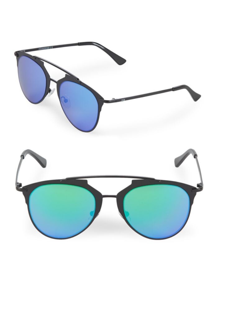 Зеркальные солнцезащитные очки-авиаторы 52MM Aqs, цвет Black Green
Зеркальные солнцезащитные очки-авиаторы 52MM Aqs, цвет Black Green