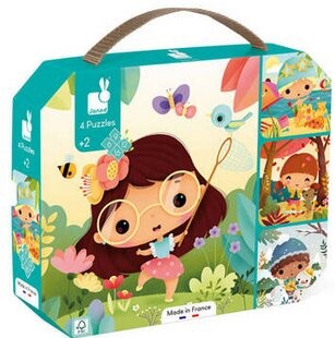 Пазл в чемодане Пазлы Seasons 4 6 9 12 и 16 деталей. Janod
Пазл в чемодане Пазлы Seasons 4 6 9 12 и 16 деталей. Janod