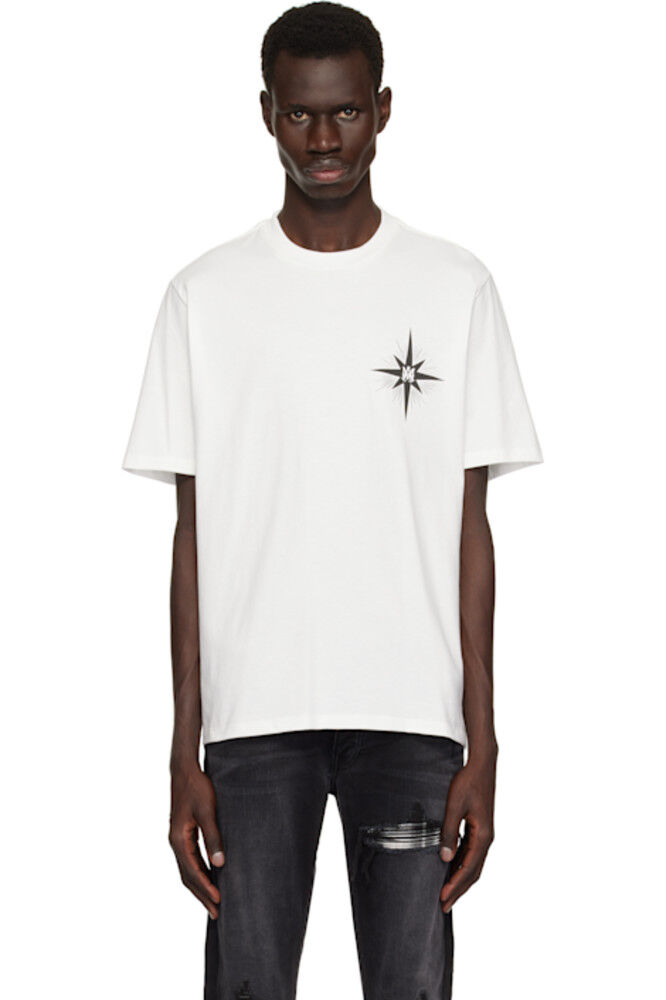 Белая футболка со звездами «Amiri»
Белая футболка со звездами «Amiri»