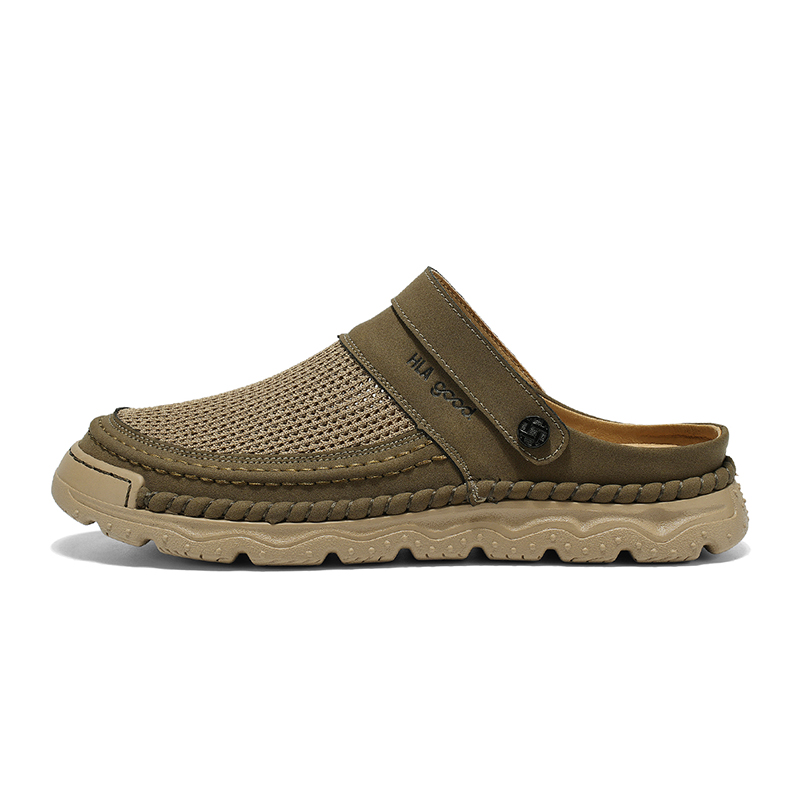 HLA Мужские тапочки с закрытым носком на резиновой подошве устойчивые к истиранию цвет хаки, цвет Khaki
HLA Мужские тапочки с закрытым носком на резиновой подошве устойчивые к истиранию цвет хаки, цвет Khaki