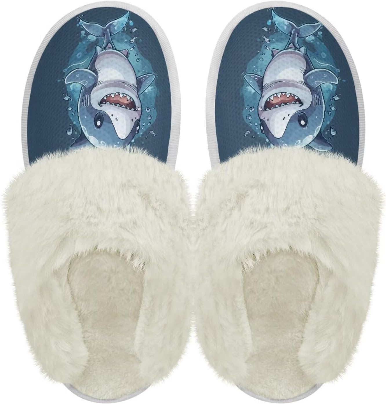 Тапочки chaqlin Fuzzy Plush с меховой подкладкой, сабо для спальни и дома, унисекс, водонепроницаемые, с толстой подошвой, противоскользящие, удобные фланелевые зимние теплые тапочки для дома и улицы, Cute Shark
Тапочки chaqlin Fuzzy Plush с меховой подкладкой, сабо для спальни и дома, унисекс, водонепроницаемые, с толстой подошвой, противоскользящие, удобные фланелевые зимние теплые тапочки для дома и улицы, Cute Shark