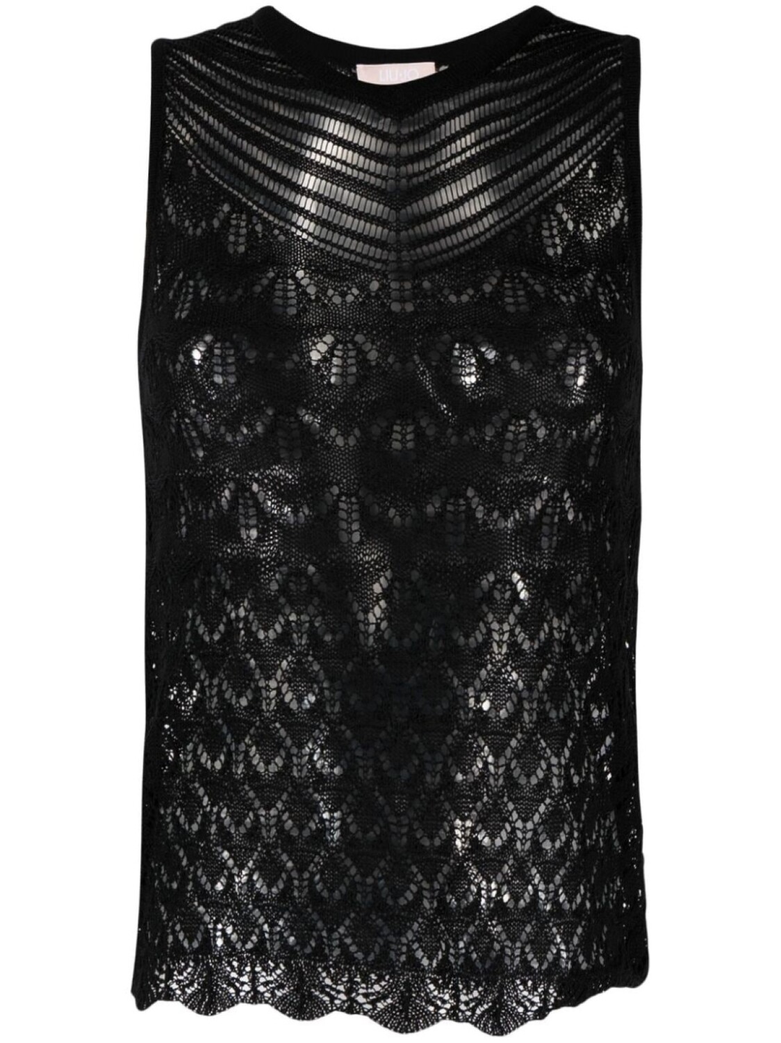 LIU JO топ рыхлой вязки без рукавов, черный
LIU JO топ рыхлой вязки без рукавов, черный