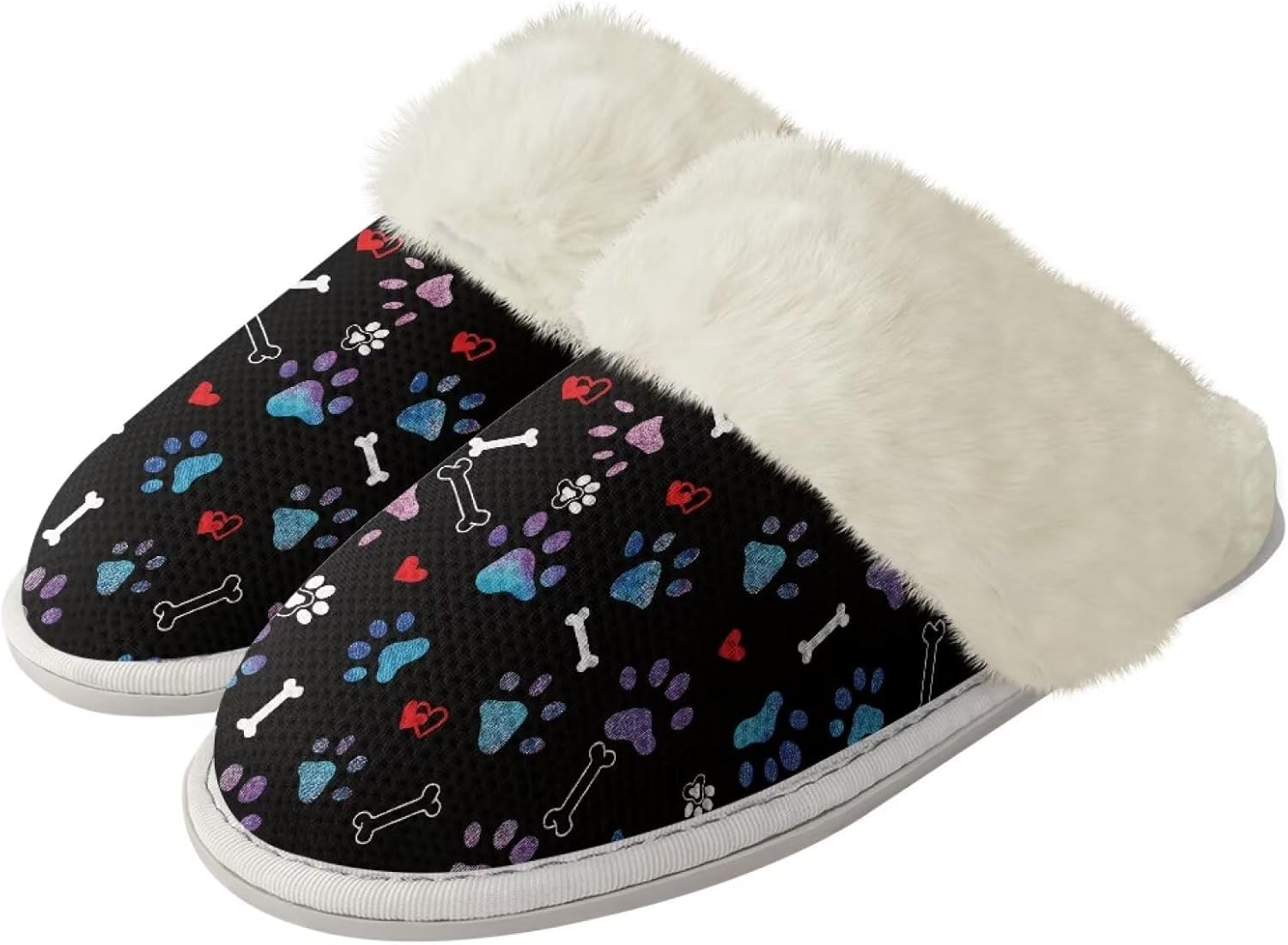 Мягкие тапочки для женщин и мужчин, зимние теплые домашние тапочки на скользкой подошве, унисекс, мягкие плюшевые, закрытый носок, для дома, ванной или отеля Watdotory, Dog Paw Heart Bone
Мягкие тапочки для женщин и мужчин, зимние теплые домашние тапочки на скользкой подошве, унисекс, мягкие плюшевые, закрытый носок, для дома, ванной или отеля Watdotory, Dog Paw Heart Bone