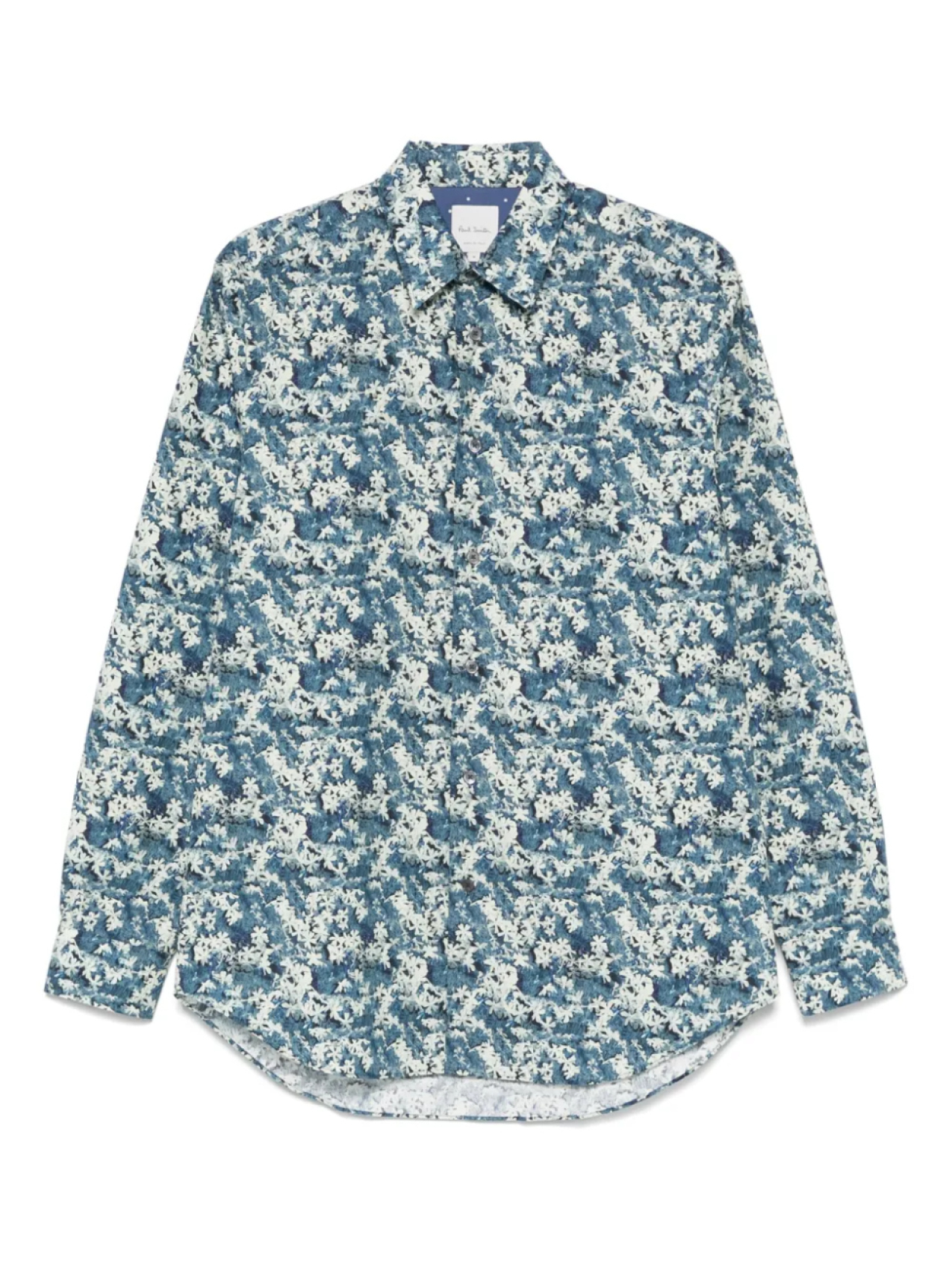 Рубашка из хлопка с цветочным принтом Paul Smith, синий
Рубашка из хлопка с цветочным принтом Paul Smith, синий