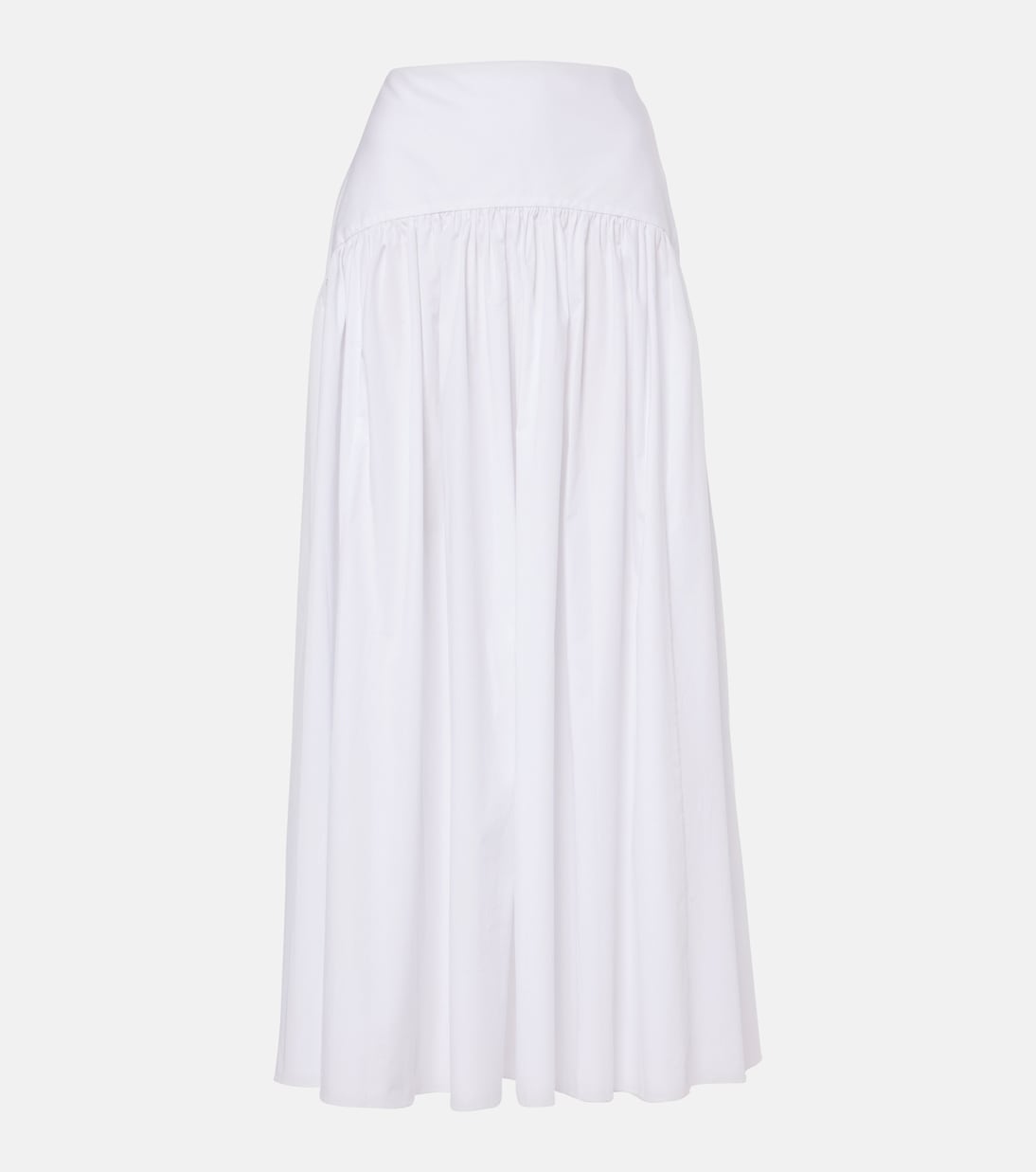 Юбка макси из хлопка с высокой талией Procida Staud, белый
Юбка макси из хлопка с высокой талией Procida Staud, белый