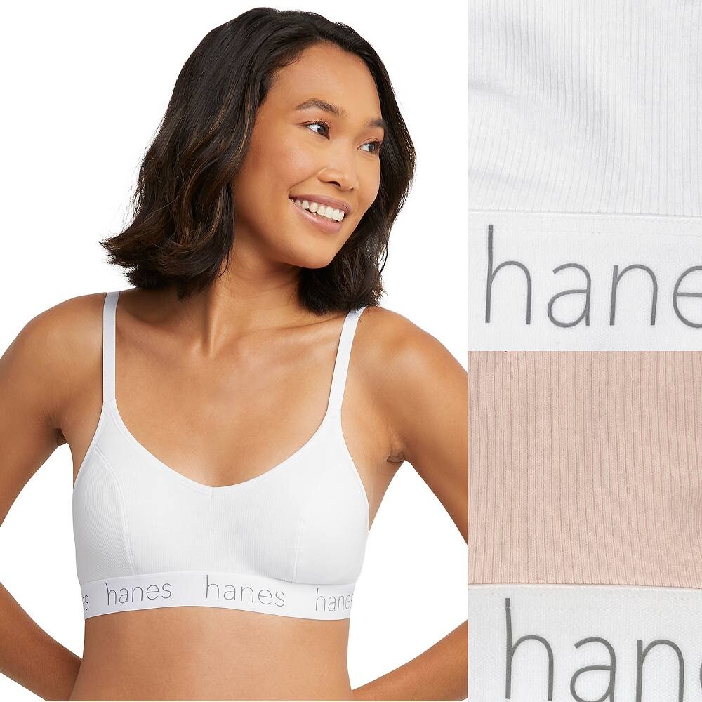 Комплект из 2 бюстгальтеров Hanes Originals Ultimate из эластичного хлопка с треугольными чашечками DHO101, цвет White Buffalo
Комплект из 2 бюстгальтеров Hanes Originals Ultimate из эластичного хлопка с треугольными чашечками DHO101, цвет White Buffalo