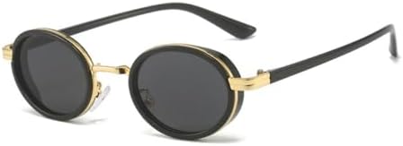 Модные овальные солнцезащитные очки в стиле панк для женщин, винтажные градиентные очки с защитой от УФ-излучения UV400, трендовые солнцезащитные очки для мужчин MTZJH, Black Golden Gray
Модные овальные солнцезащитные очки в стиле панк для женщин, винтажные градиентные очки с защитой от УФ-излучения UV400, трендовые солнцезащитные очки для мужчин MTZJH, Black Golden Gray