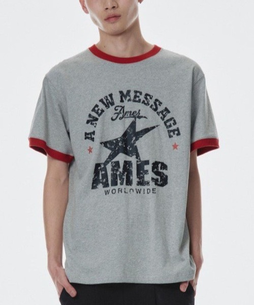AMESWORLDWIDE Футболка винтажная с принтом в виде звезды, AMES WORLDWIDE, серый
AMESWORLDWIDE Футболка винтажная с принтом в виде звезды, AMES WORLDWIDE, серый
