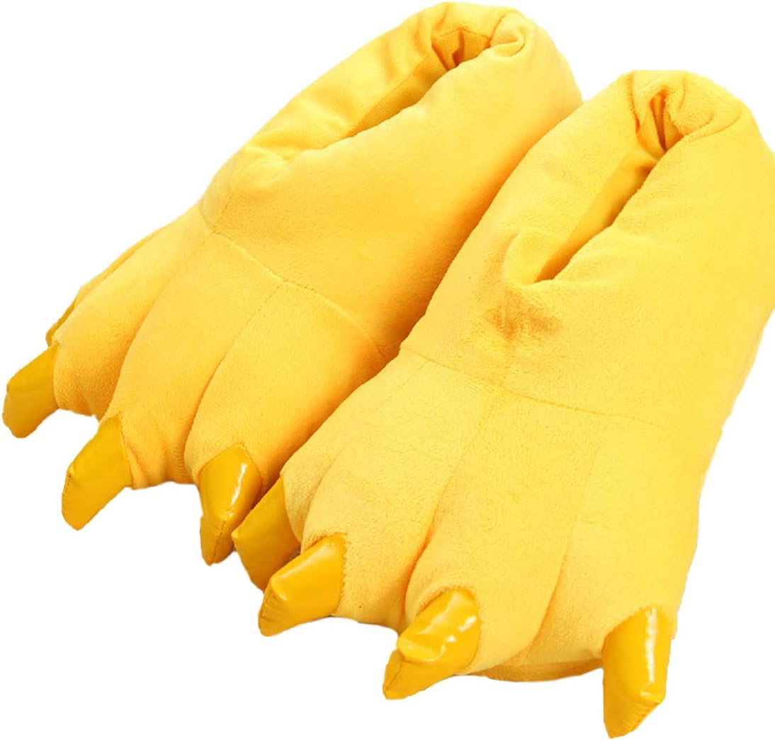 HANDKEI Унисекс мягкие и забавные тапочки-лапы для взрослых и детей, домашняя одежда с мехом, тапочки в виде лап, желтый
HANDKEI Унисекс мягкие и забавные тапочки-лапы для взрослых и детей, домашняя одежда с мехом, тапочки в виде лап, желтый