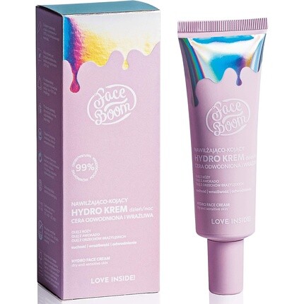 Faceboom Увлажняющий и успокаивающий крем для сухой и чувствительной кожи 50мл, Body Boom
Faceboom Увлажняющий и успокаивающий крем для сухой и чувствительной кожи 50мл, Body Boom