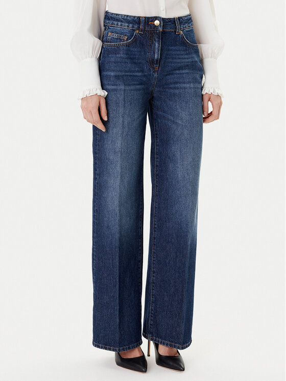 Джинсы wide leg Ortografia 542372 Luisa Spagnoli, синий
Джинсы wide leg Ortografia 542372 Luisa Spagnoli, синий