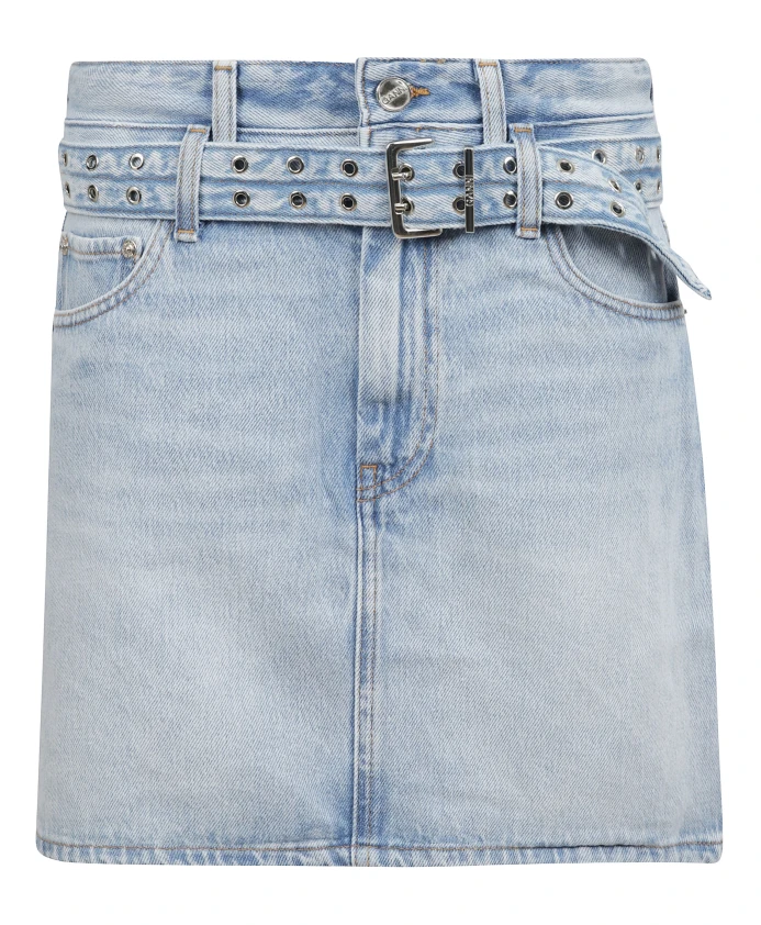 Джинсы с застежкой-молнией и регулируемым поясом. Ganni, синий
Джинсы с застежкой-молнией и регулируемым поясом. Ganni, синий