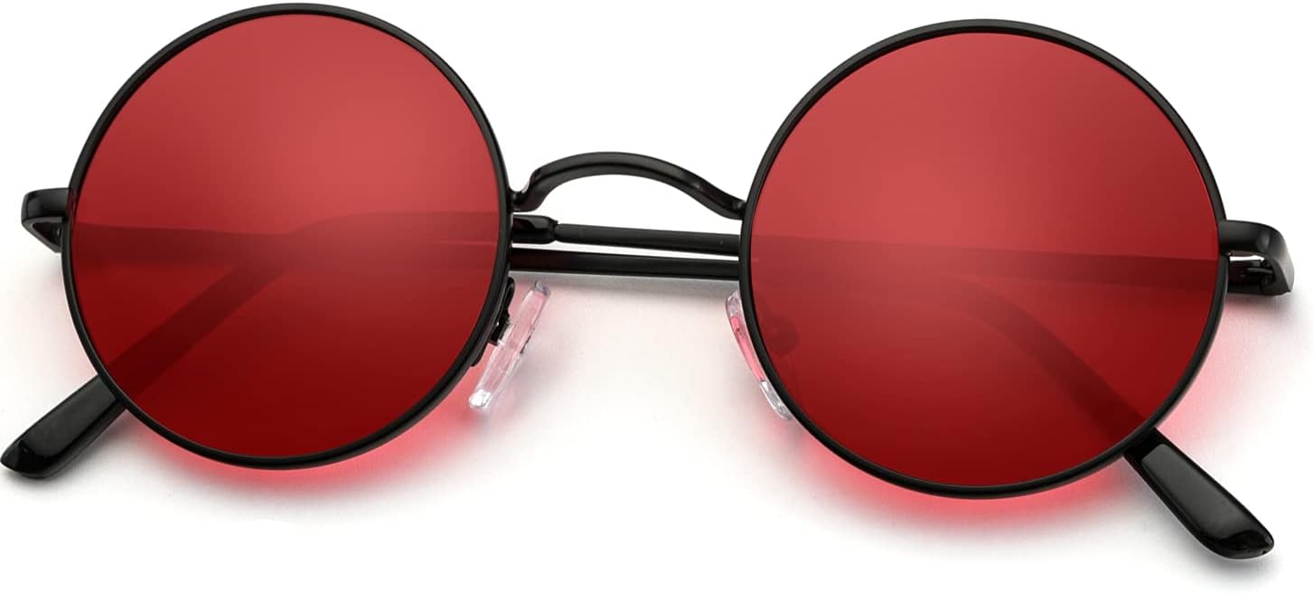 Круглые поляризованные солнцезащитные очки KALIYADI для мужчин и женщин в стиле ретро с металлическим ремешком и эффектом хиппи, защита от УФ-излучения, A09-black Frame Red Lens
Круглые поляризованные солнцезащитные очки KALIYADI для мужчин и женщин в стиле ретро с металлическим ремешком и эффектом хиппи, защита от УФ-излучения, A09-black Frame Red Lens