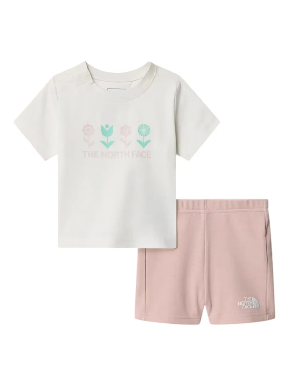 Комплект из топа и шортов с цветочным принтом The North Face Kids, белый
Комплект из топа и шортов с цветочным принтом The North Face Kids, белый