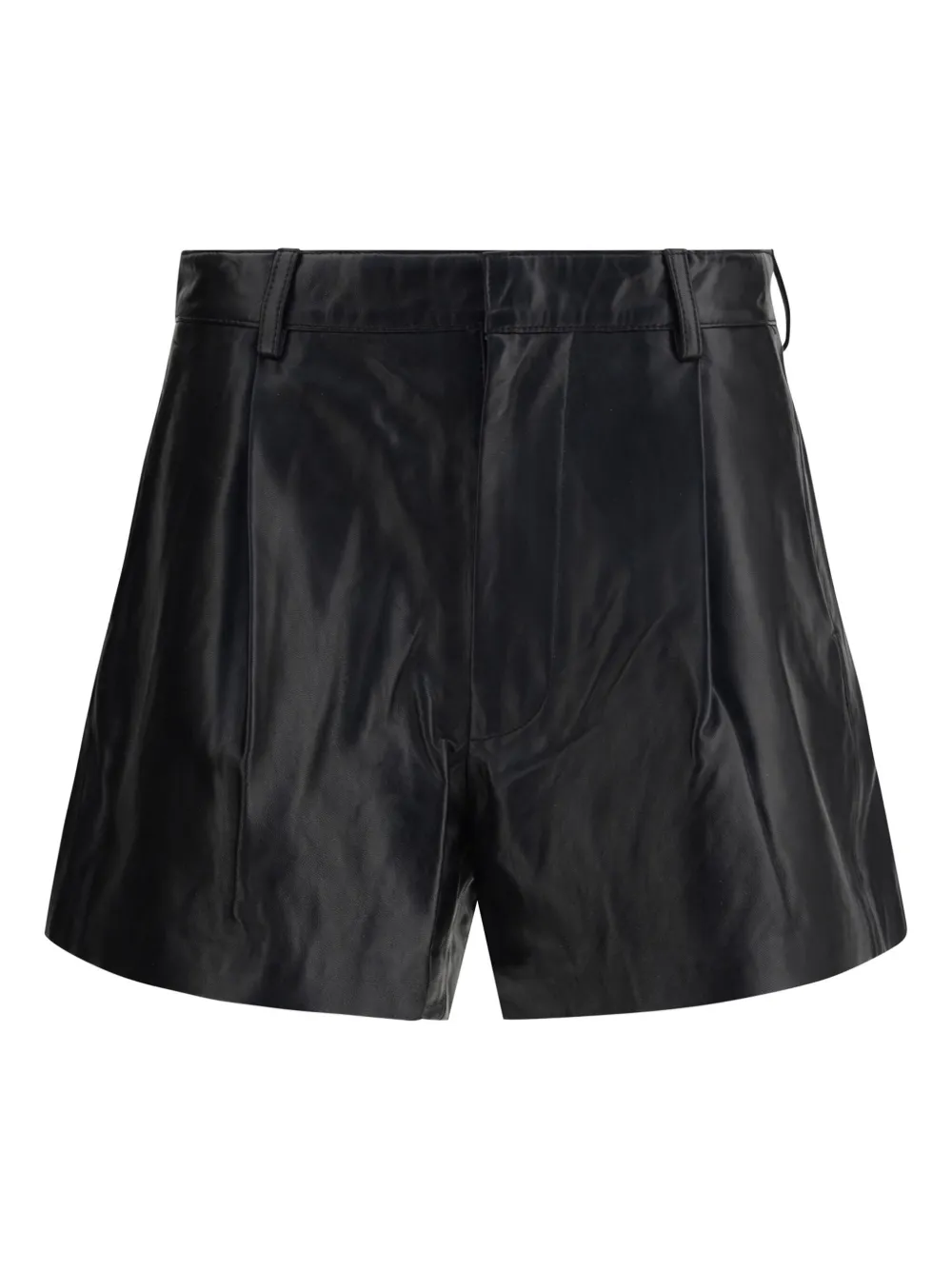 Кожаные шорты со складками R13, черный
Кожаные шорты со складками R13, черный