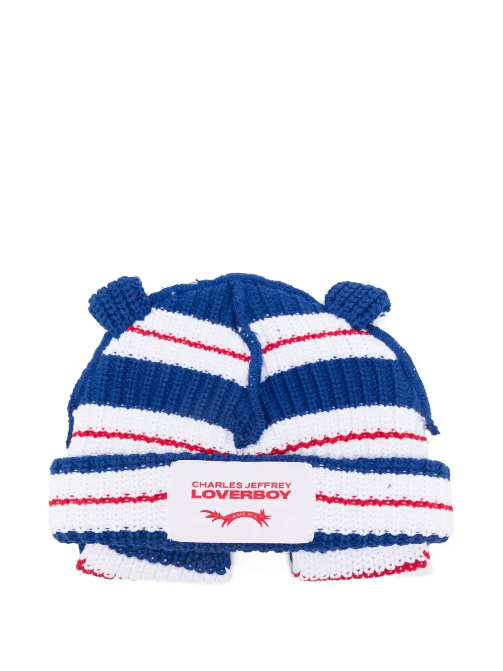 Вязаная шапка с ушками и полосками Charles Jeffrey Loverboy, синий
Вязаная шапка с ушками и полосками Charles Jeffrey Loverboy, синий