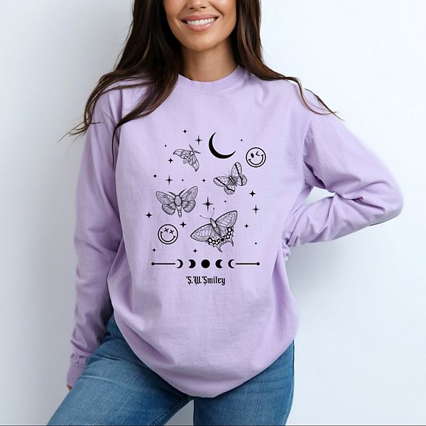 SWSmiley witchy moth - женская футболка с длинным рукавом и принтом, окрашенная в процессе пошива Simply Sage Market, Orchid, Зеленый, SWSmiley witchy moth - женская футболка с длинным рукавом и принтом, окрашенная в процессе пошива Simply Sage Market, Or
SWSmiley witchy moth - женская футболка с длинным рукавом и принтом, окрашенная в процессе пошива Simply Sage Market, Orchid, Зеленый, SWSmiley witchy moth - женская футболка с длинным рукавом и принтом, окрашенная в процессе пошива Simply Sage Market, Or