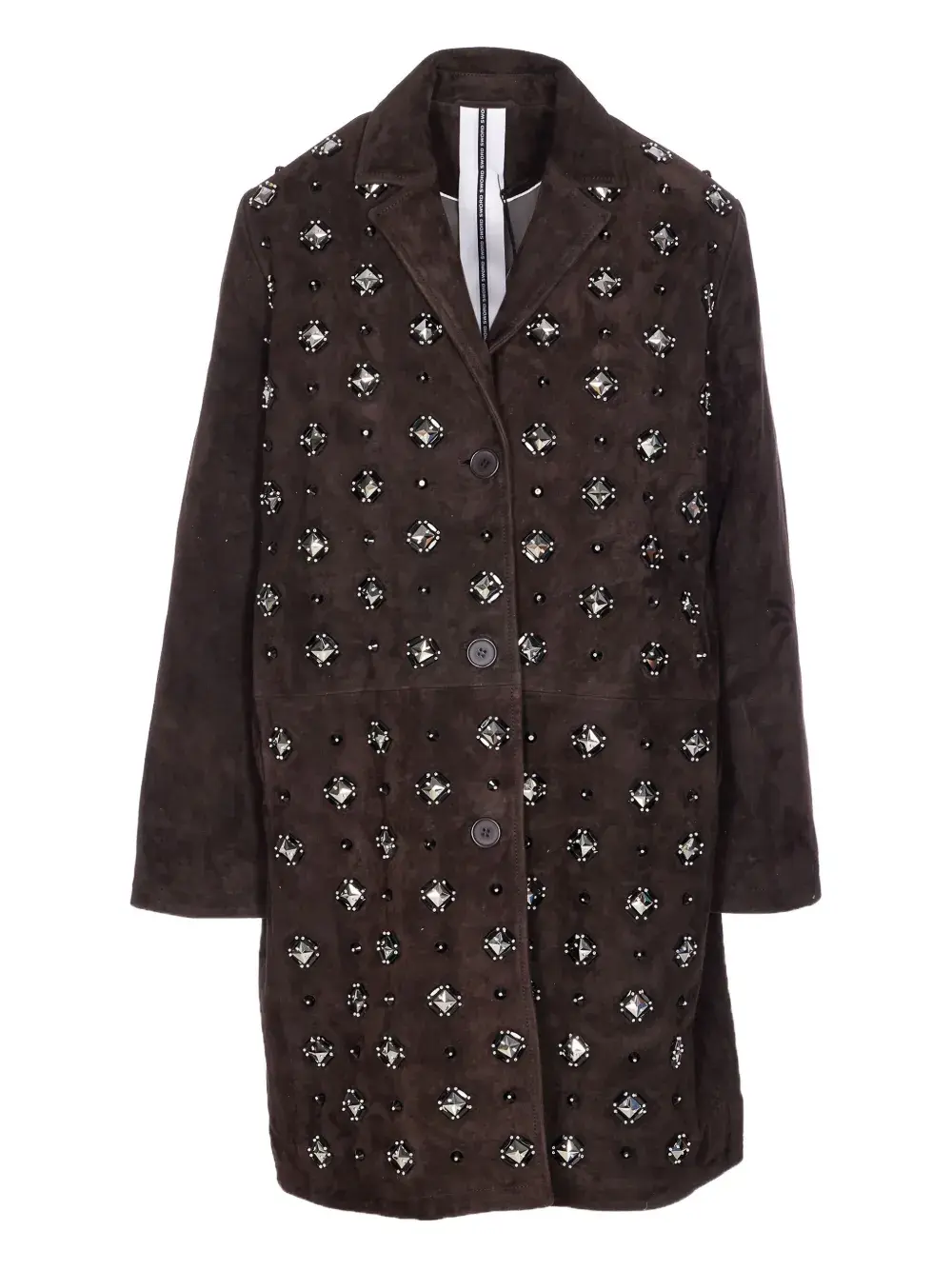 Замшевое пальто с кристаллами Sword, коричневый
Замшевое пальто с кристаллами Sword, коричневый
