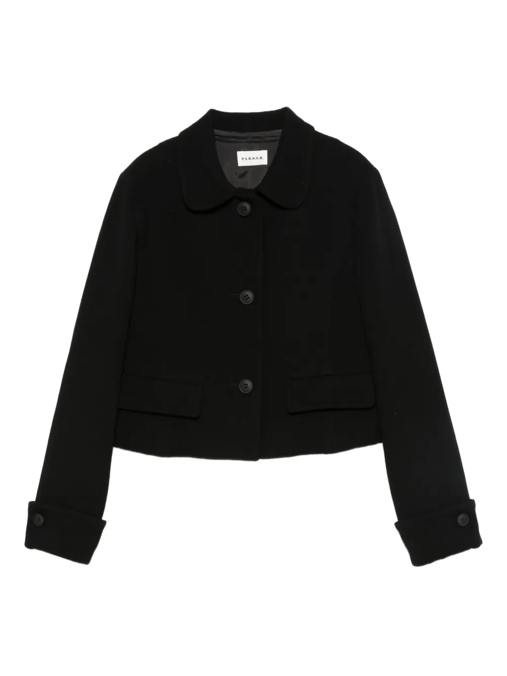 Жакет с воротником Питер Пэн P.A.R.O.S.H., черный
Жакет с воротником Питер Пэн P.A.R.O.S.H., черный