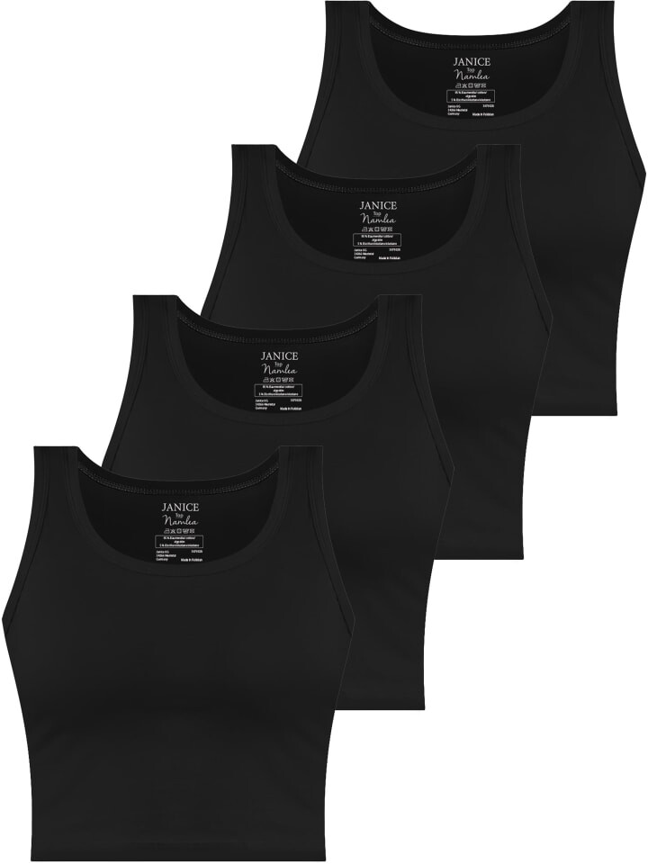 Топ Janice 4 x Damen crop Namlea, черный
Топ Janice 4 x Damen crop Namlea, черный