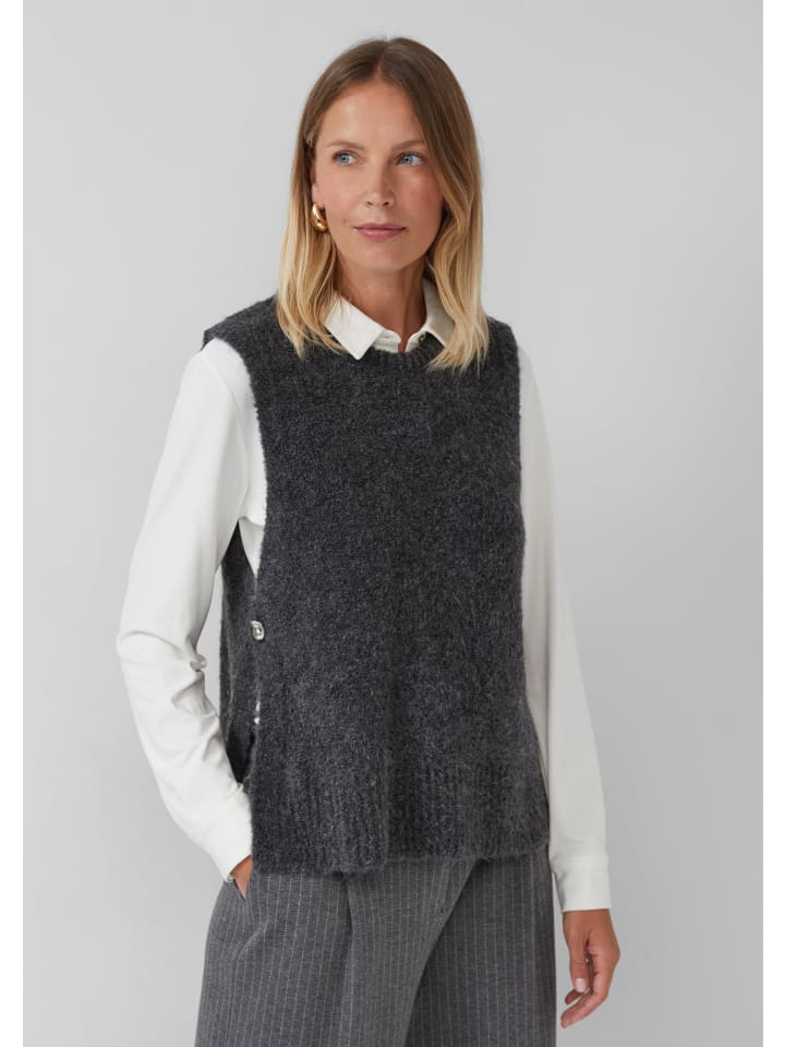 Жилет-свитер s.Oliver BLACK LABEL, серый 
Жилет-свитер s.Oliver BLACK LABEL, серый