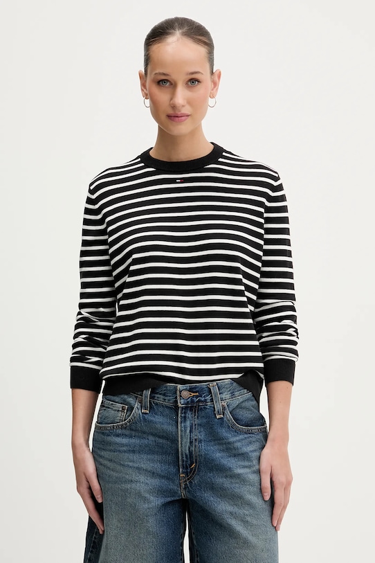 Хлопковый свитер Tommy Jeans, черный
Хлопковый свитер Tommy Jeans, черный