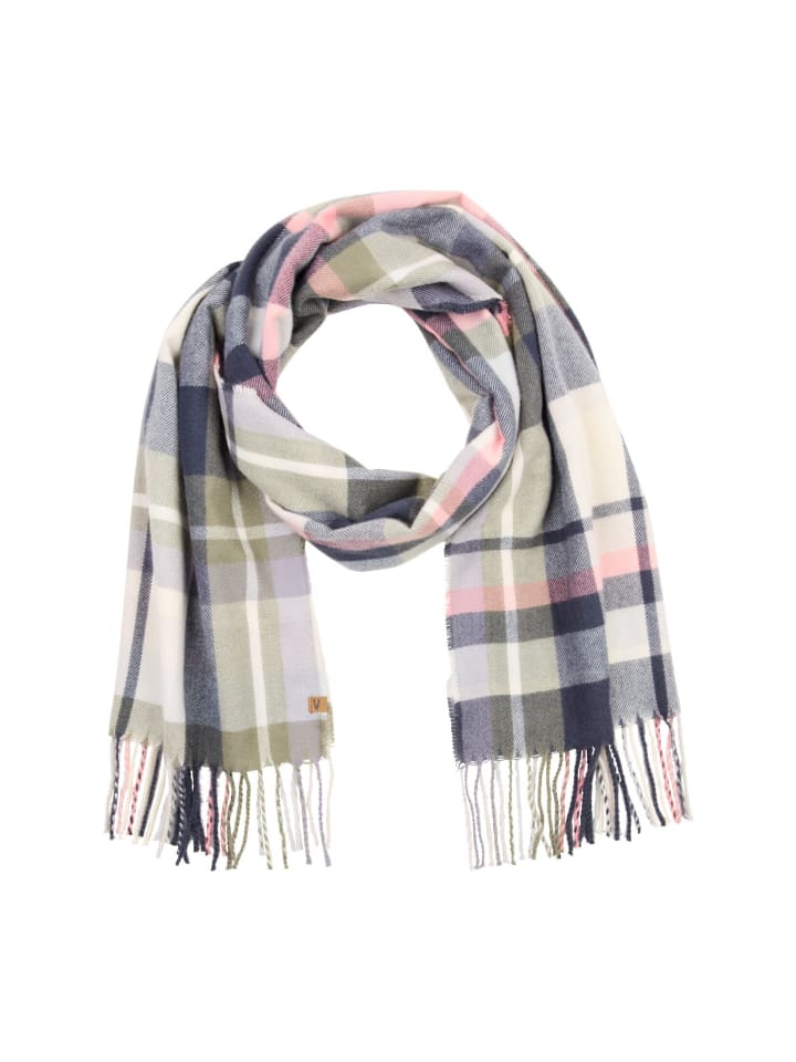 Клетчатый шарф с бахромой темно-синего цвета Camel Active
Клетчатый шарф с бахромой темно-синего цвета Camel Active