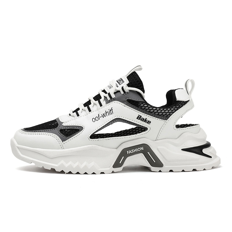 Дышащие и легкие низкие повседневные туфли для мужчин BAKE, Black Gray
Дышащие и легкие низкие повседневные туфли для мужчин BAKE, Black Gray