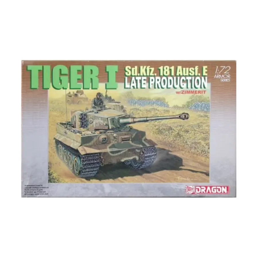 Sd.Kfz. 181 аусф. E Tiger I позднего производства с Zimmerit, Dragon Models - Armor Pro Series (1:72)
Sd.Kfz. 181 аусф. E Tiger I позднего производства с Zimmerit, Dragon Models - Armor Pro Series (1:72)